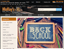 Tablet Screenshot of mckaysclothing.com